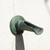 Small Ramon fountain spout with heavy verdigris patina