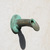 Tiny-Oona fountain spout with heavy verdigris patina